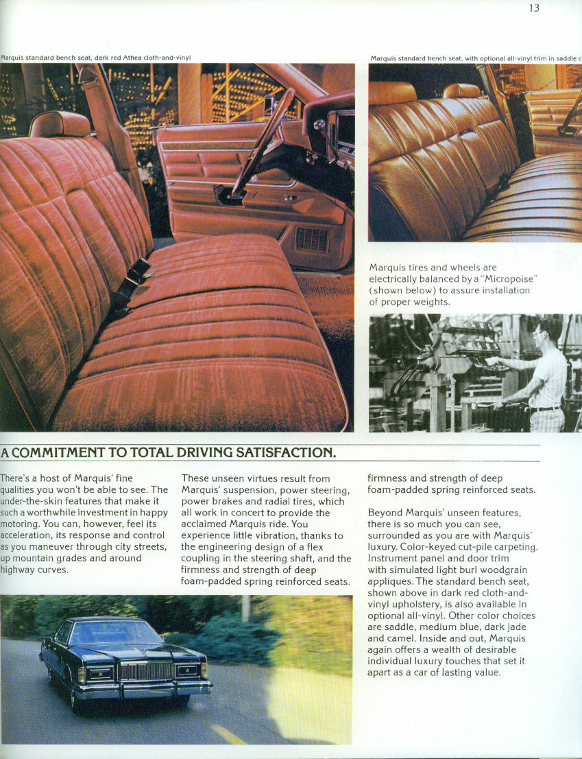 1978 Mercury Marquis Brochure Page 3